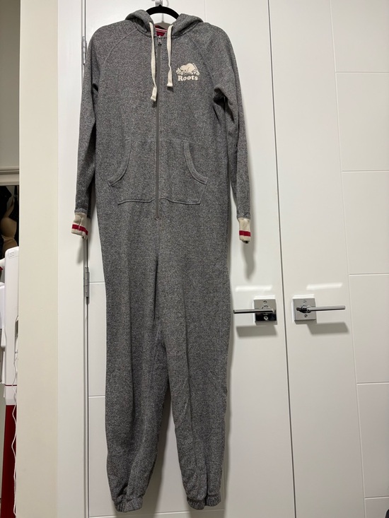 Roots Pants - Roots Cabin Gray Hooded Zip Onesie with Pocket